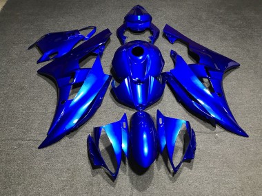 06-07 Metallic Blau Schlicht R6 Motorrad Verkleidung