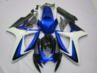 06-07 OEM Stil Weiß Blau GSXR 600-750 Motorrad Verkleidung