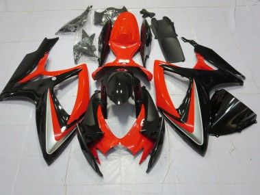06-07 Orange Silber & Schwarz GSXR 600-750 Motorrad Verkleidung