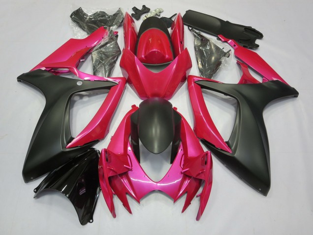 06-07 Pink & Matt GSXR 600-750 Motorrad Verkleidung 06-07 Pink & Matt GSXR 600-750 Motorrad Verkleidung