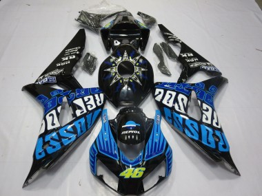 06-07 Rossi Blau Glänzend CBR1000RR Motorrad Verkleidung