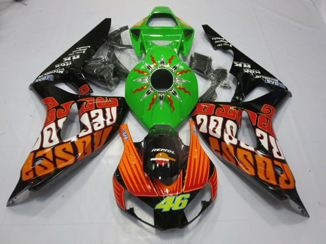 06-07 Rossi Limette CBR1000RR Motorrad Verkleidung 06-07 Rossi Limette CBR1000RR Motorrad Verkleidung