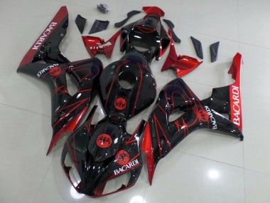 06-07 Rot Bacardi CBR1000RR Motorrad Verkleidung