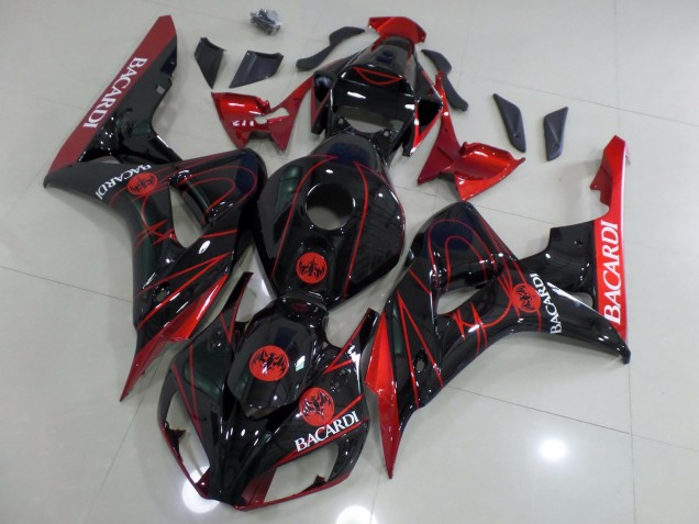 06-07 Rot Bacardi CBR1000RR Motorrad Verkleidung