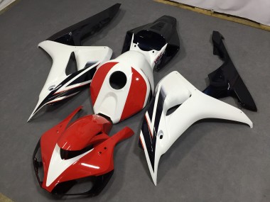 06-07 Rot Glänzend & Weiß CBR1000RR Motorrad Verkleidung