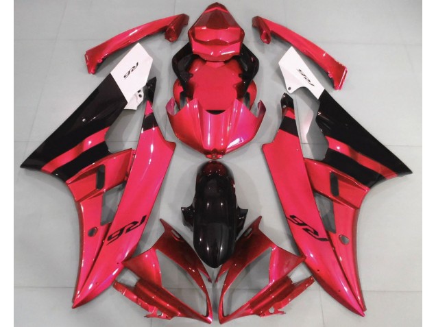 06-07 Rot Glänzend & Schwarz R6 Motorrad Verkleidung 06-07 Rot Glänzend & Schwarz R6 Motorrad Verkleidung