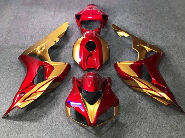 06-07 Rot & Gold CBR1000RR Motorrad Verkleidung