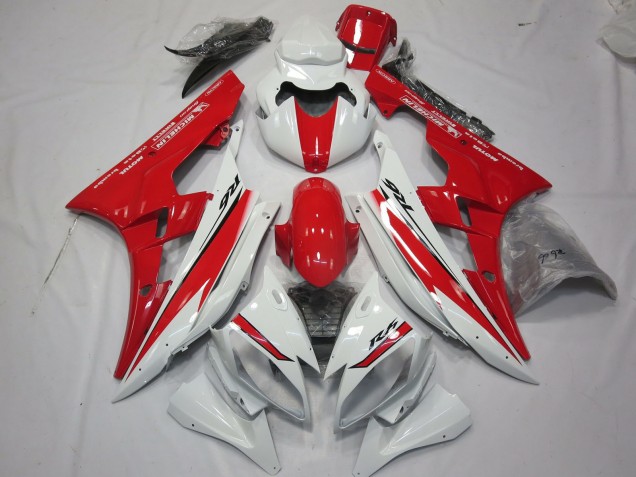 06-07 Rot-Weiß-Stil-Design R6 Motorrad Verkleidung 06-07 Rot-Weiß-Stil-Design R6 Motorrad Verkleidung