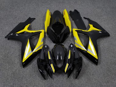 06-07 Schwarz & Gelb OEM Stil GSXR 600-750 Motorrad Verkleidung