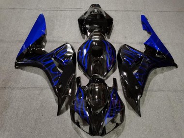 06-07 Schwarz Glänzend Blau Flame CBR1000RR Motorrad Verkleidung