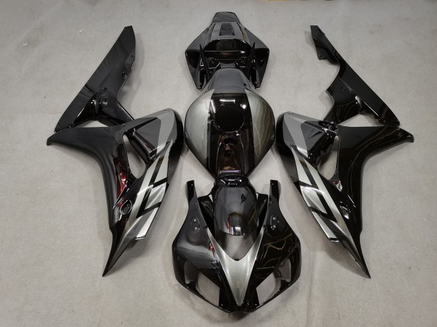 06-07 Schwarz Glänzend Mit Grau CBR1000RR Motorrad Verkleidung 06-07 Schwarz Glänzend Mit Grau CBR1000RR Motorrad Verkleidung