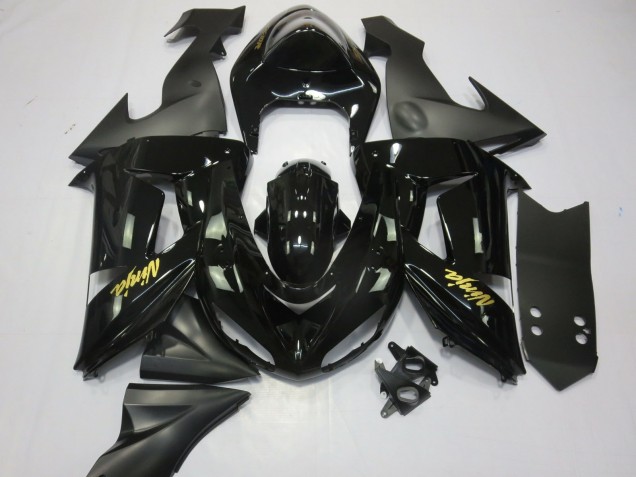 06-07 Schwarz & Gold ZX10R Motorrad Verkleidung 06-07 Schwarz & Gold ZX10R Motorrad Verkleidung