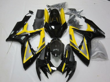 06-07 Silber & Schwarz Gelb GSXR 600-750 Motorrad Verkleidung