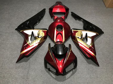 06-07 Tiefrot & Gold CBR1000RR Motorrad Verkleidung