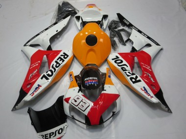 06-07 White Repsol 93 CBR1000RR Motorrad Verkleidung