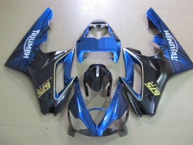 06-08 Blau & Schwarz Daytona 675 Motorrad Verkleidung