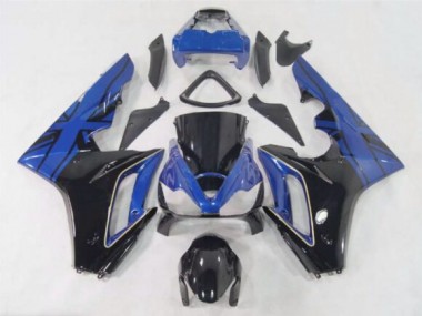 06-08 Blaue Flagge / Schwarz Daytona 675 Motorrad Verkleidung
