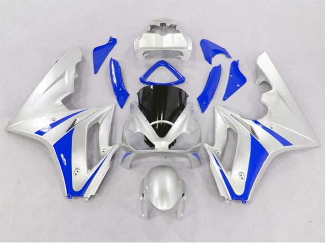 06-08 Silber & Blau Daytona 675 Motorrad Verkleidung 06-08 Silber & Blau Daytona 675 Motorrad Verkleidung