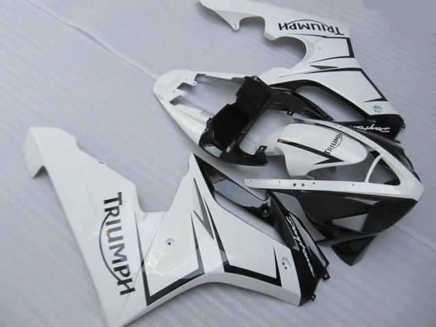06-08 Weiß Silber & Schwarz Daytona 675 Motorrad Verkleidung 06-08 Weiß Silber & Schwarz Daytona 675 Motorrad Verkleidung