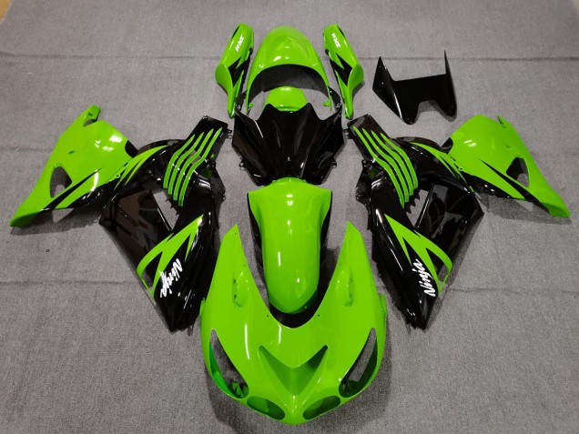 06-11 Limettengrün & Schwarz ZX14R Motorrad Verkleidung