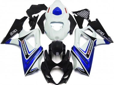 07-08 Blau Glänzend Mit Weiß & Schwarz OEM-Stil GSXR 1000 Motorrad Verkleidung