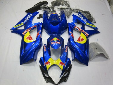 07-08 Blau Rot Bull GSXR 1000 Motorrad Verkleidung