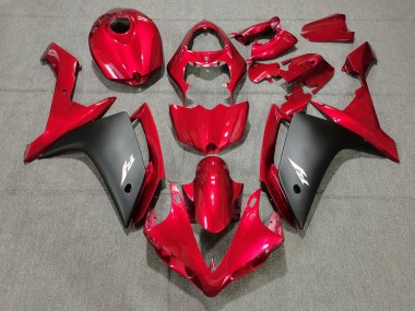 07-08 Candy-Rot & Schwarz R1 Motorrad Verkleidung