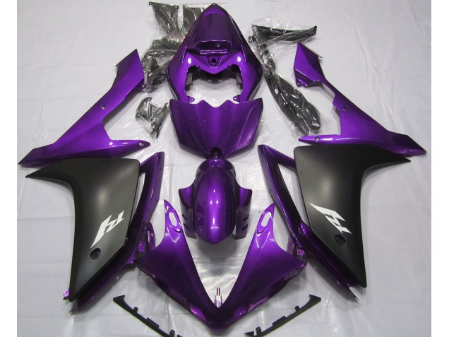07-08 Glanz Lila & Schwarz R1 Motorrad Verkleidung 07-08 Glanz Lila & Schwarz R1 Motorrad Verkleidung