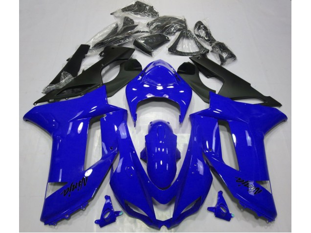 07-08 Glänzend Blau ZX6R Motorrad Verkleidung 07-08 Glänzend Blau ZX6R Motorrad Verkleidung
