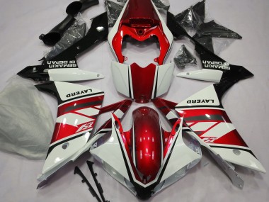 07-08 Glänzend Weiß & Rot R1 Motorrad Verkleidung