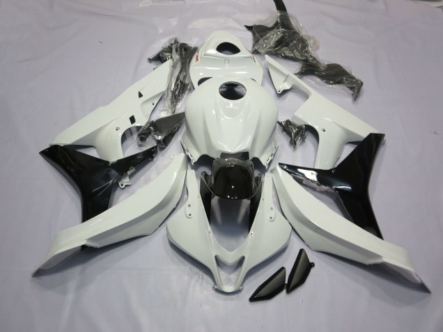 07-08 Glänzend Weiß & Schwarz CBR600RR Motorrad Verkleidung 07-08 Glänzend Weiß & Schwarz CBR600RR Motorrad Verkleidung