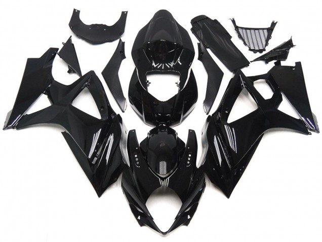 07-08 Glattes Schwarz Glänzend Stil GSXR 1000 Motorrad Verkleidung 07-08 Glattes Schwarz Glänzend Stil GSXR 1000 Motorrad Verkleidung