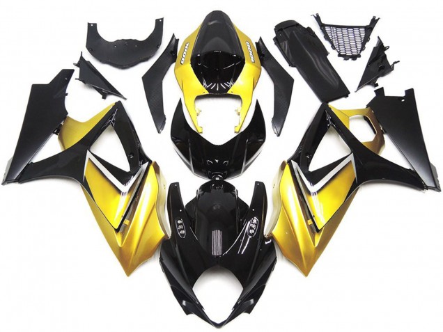 07-08 Goldgelb Benutzerdefiniert OEM-Stil GSXR 1000 Motorrad Verkleidung 07-08 Goldgelb Benutzerdefiniert OEM-Stil GSXR 1000 Motorrad Verkleidung
