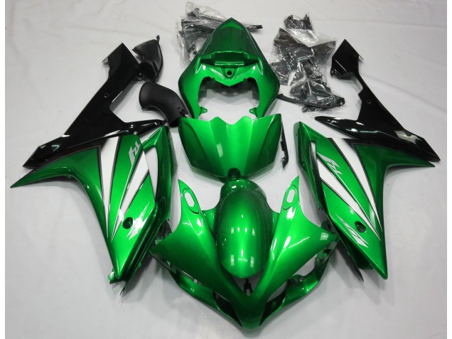 07-08 Grün Weiß & Schwarz R1 Motorrad Verkleidung 07-08 Grün Weiß & Schwarz R1 Motorrad Verkleidung