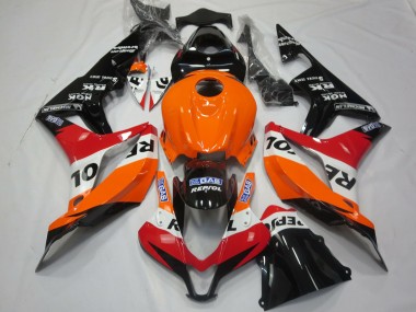 07-08 Hellorange Repsol CBR600RR Motorrad Verkleidung