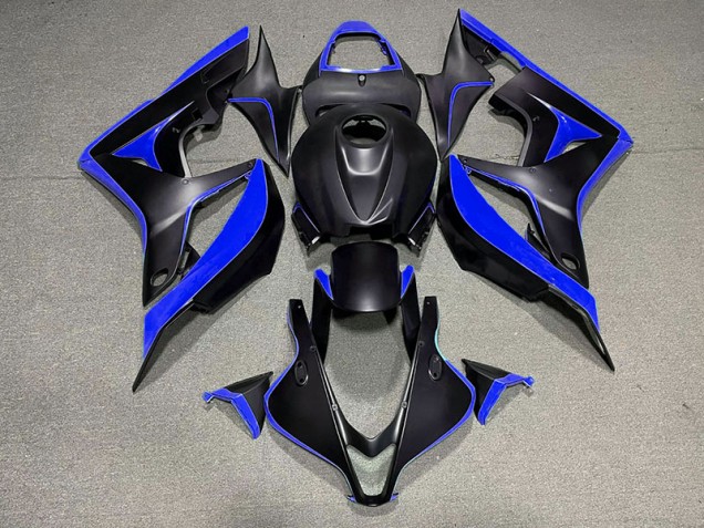 07-08 Matt Schwarz & Blau CBR600RR Motorrad Verkleidung 07-08 Matt Schwarz & Blau CBR600RR Motorrad Verkleidung