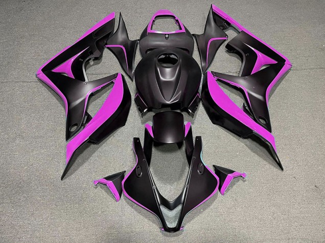 07-08 Matt Schwarz & Pink CBR600RR Motorrad Verkleidung 07-08 Matt Schwarz & Pink CBR600RR Motorrad Verkleidung