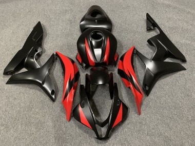 07-08 Matt Schwarz & Rot CBR600RR Motorrad Verkleidung