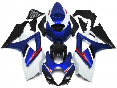 07-08 OEM Stil Glanz Blau & Weiß Rot GSXR 1000 Motorrad Verkleidung