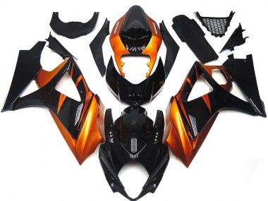 07-08 Orange & Schwarz Glänzend GSXR 1000 Motorrad Verkleidung