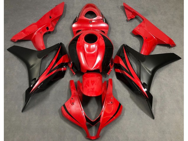 07-08 Perlrot & Schwarz CBR600RR Motorrad Verkleidung
