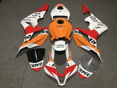 07-08 Weiß Repsol Stil CBR600RR Motorrad Verkleidung