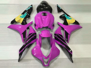 07-08 Rosa & Blaugrün Bull CBR600RR Motorrad Verkleidung