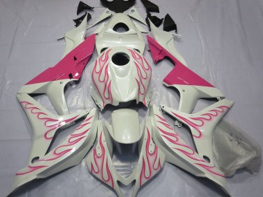 07-08 Rosa Flamme CBR600RR Motorrad Verkleidung