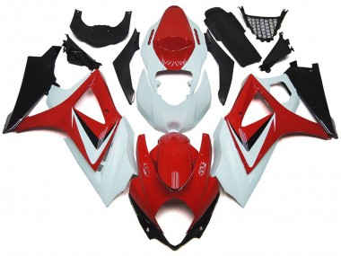 07-08 Rot Glänzend Mit Weiß OEM-Stil GSXR 1000 Motorrad Verkleidung