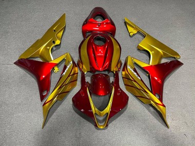 07-08 Rot & Gold CBR600RR Motorrad Verkleidung