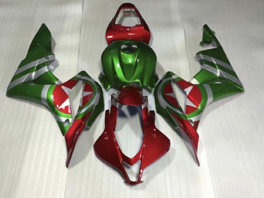 07-08 Rot & Grün Captain America CBR600RR Motorrad Verkleidung