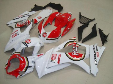07-08 Rot Lucky Strike GSXR 1000 Motorrad Verkleidung