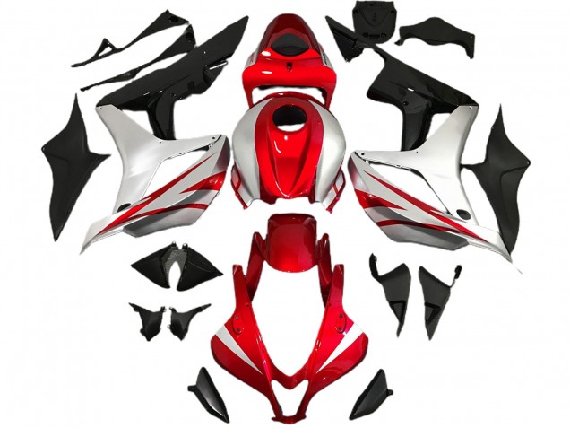 07-08 Rot & Silber OEM-Stil CBR600RR Motorrad Verkleidung