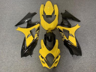 07-08 Schwarz & Gelb GSXR 1000 Motorrad Verkleidung